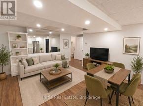 East Gwillimbury (Holland Landing) apartment for rent - A well-lit living room with a couch, chairs, and a coffee table.