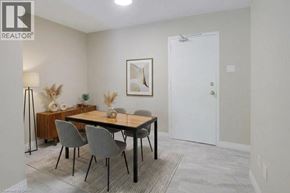 Cambridge apartment for rent - A dining room with a wooden table and grey chairs.