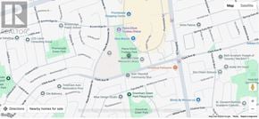 Vaughan (Brownridge) condo for rent - A map shows a section of a city with streets, parks, and various points of interest labeled.
