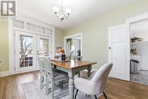 Pembroke apartment for rent - A dining room with a table and chairs.