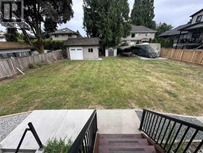 Maple Ridge apartment for rent - A backyard with a deck and a fence.