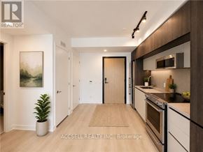 Vaughan (Vaughan Corporate Centre) condo for rent - A modern kitchen with a plant on the floor.
