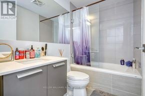 Toronto (Church-Yonge Corridor) condo for rent - A bathroom with a toilet, sink, and shower.