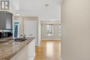 Toronto (Willowdale East) condo for rent - A kitchen with granite countertops and a sink.