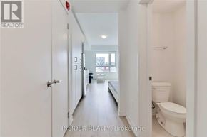 Oshawa (Samac) condo for rent - A white bathroom with a toilet and sink.