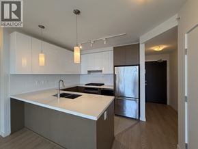 Coquitlam apartment for rent - A modern kitchen with a white countertop and stainless steel appliances.
