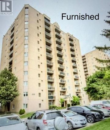 London South (South H) condo for rent - A tall apartment building with the word "Furnished" written above it.