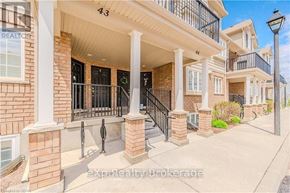 Guelph (Victoria North) townhouse for rent - A row of townhouses with the number 43 on the front.