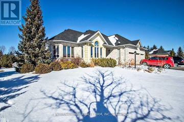 East Gwillimbury (Sharon) apartment for rent - A large house with a red car parked in front.