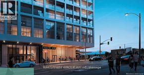 Toronto (Humewood-Cedarvale) condo for rent - A modern building with the sign "REALTOR" on the top left corner.