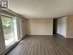 Lethbridge apartment for rent - A room with wooden flooring and a sliding glass door.