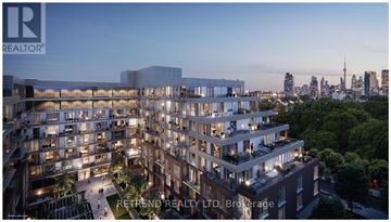 Toronto (South Riverdale) condo for rent - A building with the logo "REALTOR" on the top left corner.