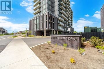 Brampton (Northwest Brampton) condo for rent - A street view of a residential area with a sign that reads "Veterans Drive".
