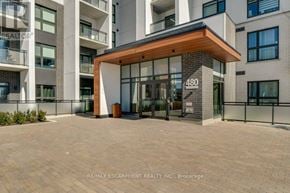 Milton (Walker) condo for rent - The entrance to apartment 480 in a modern building.