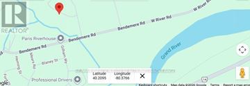 Brant (Paris) apartment for rent - A map with a red pin marking a location at the intersection of Bendemere Rd and W River Rd.