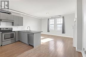 Hamilton (Gibson) apartment for rent - A modern kitchen with wooden floors and stainless steel appliances.