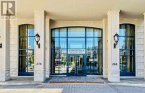 Markham (Unionville) condo for rent - The entrance to a building with the name Unionville on it.