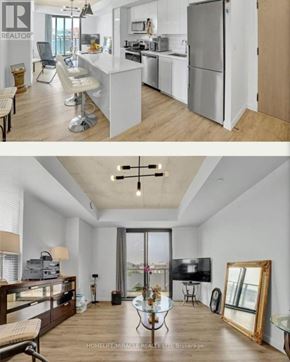 Brantford condo for rent - A brochure for a real estate company showcasing a modern kitchen and living room.