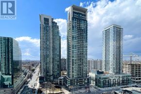 Toronto (Willowdale West) condo for rent - A cityscape with three tall buildings and a realtor logo.