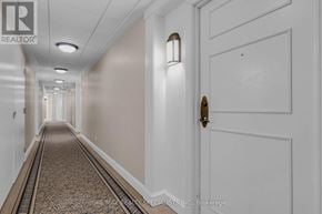 Toronto (West Humber-Clairville) condo for rent - A hallway with a carpeted floor and white walls.