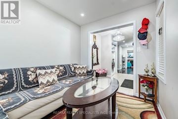 Brampton (Northwest Brampton) apartment for rent - A living room with a couch and a table.