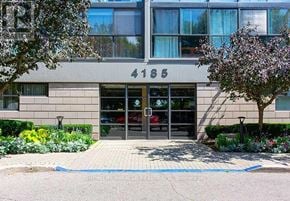 Mississauga (City Centre) condo for rent - The front of a building with the number 4185 on it.