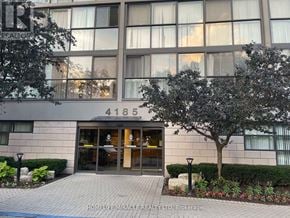 Mississauga (City Centre) condo for rent - The front of a building with the number 4185 on it.