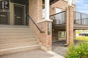 Ottawa townhouse for rent - A brick house with the number 308 on it.