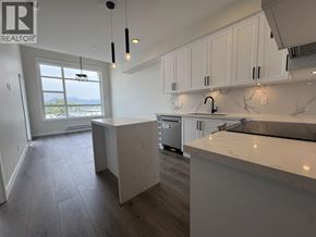 Maple Ridge apartment for rent - A kitchen with white cabinets and a marble countertop.