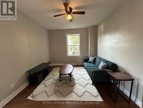 Port Colborne (Killaly East) apartment for rent - A living room with a couch, coffee table, and a window.