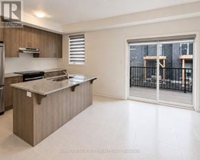 Halton Hills (Georgetown) townhouse for rent - A kitchen with a countertop and a window.