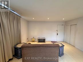 Mississauga (Port Credit) multi-family for rent - A room with a brown sofa and a star-shaped object on the table.