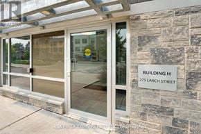Waterloo condo for rent - The entrance to Building H at 275 Larch Street.