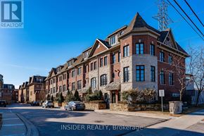 Mississauga (Applewood) townhouse for rent - A row of houses with the text "INSIDER REALTY, Brokerage" on the bottom.