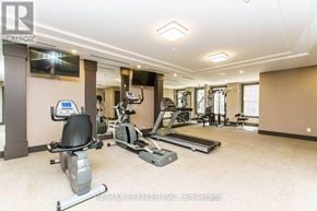 Vaughan (Kleinburg) condo for rent - A spacious home gym with a variety of exercise equipment.