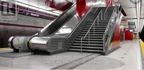 Toronto (Bayview Village) apartment for rent - A metallic escalator in a subway station.