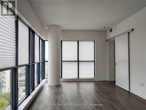 Toronto (Church-Yonge Corridor) condo for rent - A room with a large window and a door.