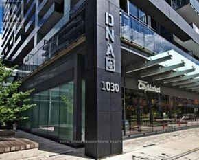 Toronto (Niagara) condo for rent - A building with the number 1030 and the word DNAB on it.