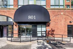 Toronto (Niagara) condo for rent - The front of a building with the number 801 on it.