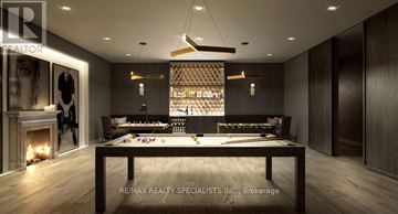 Toronto (Dovercourt-Wallace Emerson-Junction) condo for rent - A modern dining room with a wooden table and chairs.