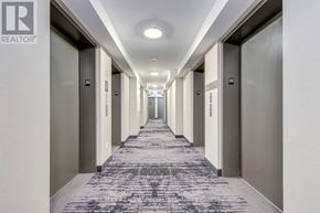 Toronto (Islington-City Centre West) condo for rent - A long hallway with doors on both sides and a carpet on the floor.