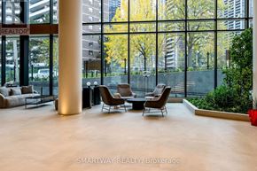 Toronto (Islington-City Centre West) condo for rent - A realtor's office with a view of the city.