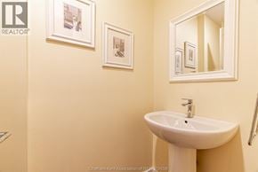 Chatham apartment for rent - A bathroom with a sink and a mirror.