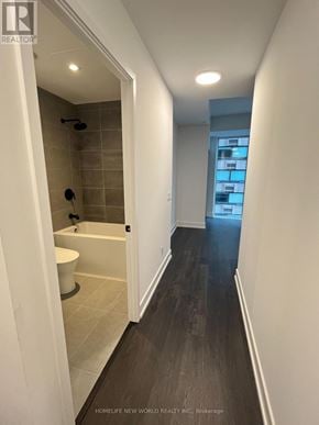 Toronto (Church-Yonge Corridor) condo for rent - A bathroom with a walk in shower and a toilet.