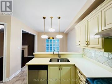 Vaughan (Vellore Village) apartment for rent - A kitchen with a sink and cabinets.