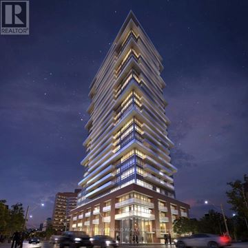 Toronto (Church-Yonge Corridor) condo for rent - A tall building with a sign that says "REALTOR" on it.