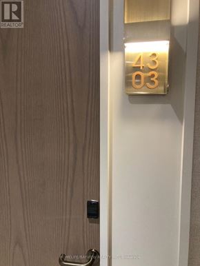 Toronto (Banbury-Don Mills) condo for rent - A door with a number plate on it.