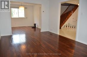 Markham (Raymerville) apartment for rent - A room with wooden floors and a staircase in the background.