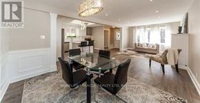 Oshawa (O'neill) apartment for rent - A well-lit dining area with a glass table and chairs.