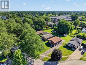 Niagara Falls (Arad/Fallsview) apartment for rent - A bird's eye view of a residential area with houses and trees.